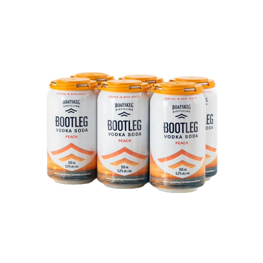 Bootleg Peach Vodka Soda | 6-Pack